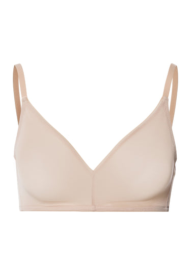 Smooth Illusion Semi-Transparent Tulle Soft Cup Bra | Beige 70842-274
